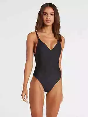 Volcom Juniors' Simply Solid One-Piece Swimsuit L26817 Women's Size L • $67.15