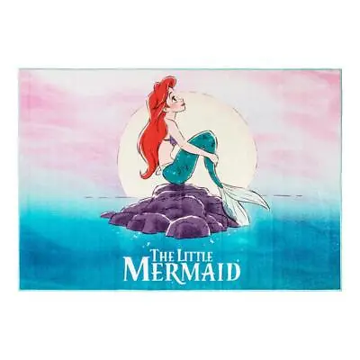Disney Polyester Area Rug 5-Ft X7-Ft  Ariel The Little Mermaid  Canvas Backing • $65.56