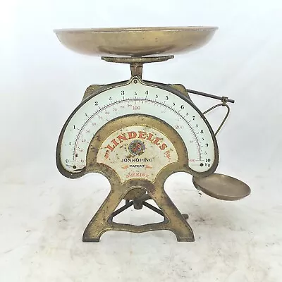 Antique LINDELLS Food Candy Scales Kitchenscale Balance Waage Weegschaal Swedish • $275.83