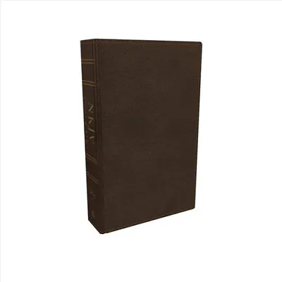 NKJV Study Bible Premium Calfskin Leather Brown Full-Color ... 9780785220701 • £120