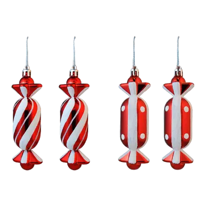 Candy Cane Shaped Baubles Christmas Tree Decoration Oranment • £3.99
