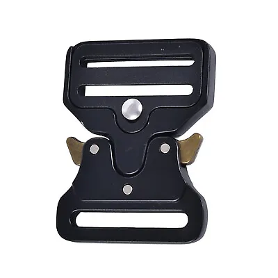 Quick Side Release Metal Strap Buckle Black For Bags Luggage Webbing Sewing K • $9.08