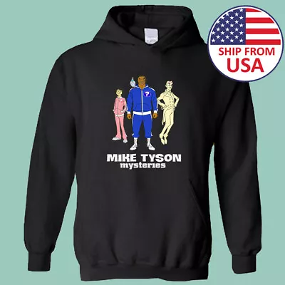 Mike Tyson Mysteries Men's Black Hoodie Sweatshirt Size S-XL • $32.39