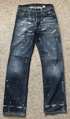 Vintage VON DUTCH Firewood Greaser Distressed Denim Jeans Women Size 28” • $186.50
