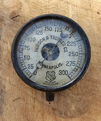 Vintage Ashcroft Steam Gauge Hudson And Thurber Co. Minneapolis Brass   • $599.99