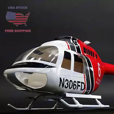 450 Size RC Helicopter Fuselage Pre-Painted For B206 Align T-REX450X/XL/SE In Us • $169