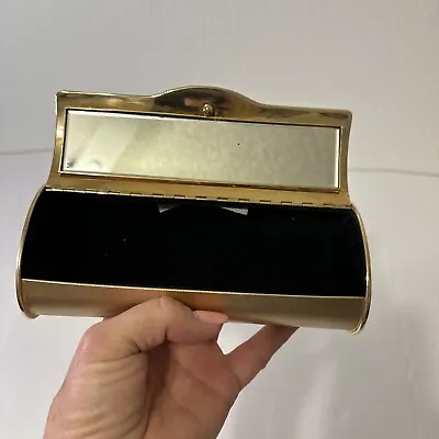Bergdorf Goodman Gold Colored Metal Clutch Evening Bag • $89.97