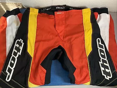 Thor MX Phase Padded Motocross #1210 Racing Pants Men’s Size 36 • $19.99
