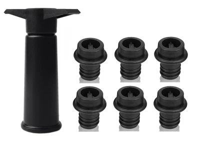 $10.22 • Buy 6PCS Vacuum Pump Vacu Vin Wine Bottle Saver Seals Plugs Extra Silicone Stoppers