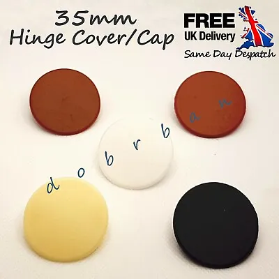 £2.89 • Buy Ø35mm HOLE COVER CAPS HINGE PLASTIC CAP Kitchen Cabinet Door CUPBOARD BLANKING