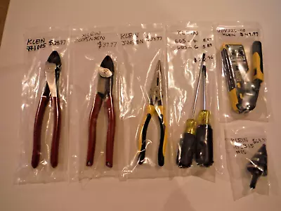 Klein Electrical Tools  LOT B  (6 Piece) • $82