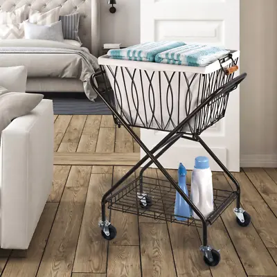 Artesa Verona Laundry Cart With Removable Basket • $108.46