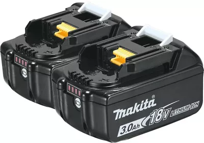 Makita Battery 3.0Ah Fuel Gauge 18 Volt LXT Lithium Ion High Capacity 2 Pack • $215.28