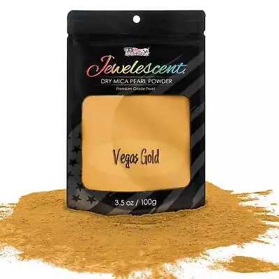 Vegas Gold Mica Pearl Powder 3.5oz Cosmetic Grade Resin Soap Slime Makeup Art • $9.99