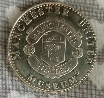 1999 Manchester United Museum Commemorative The Treble Coin/Medallion • £4.99