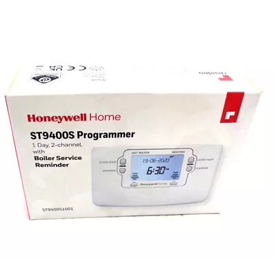 Honeywell ST9400S ST9400S1001 1 Day DigitalProgrammer 2Channel Service Reminder • £71.99