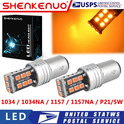 $13.25 • Buy For Yamaha V Star XV250 XVS650 XVS950 XVS1300 2X LED Front Turn Signal Light US