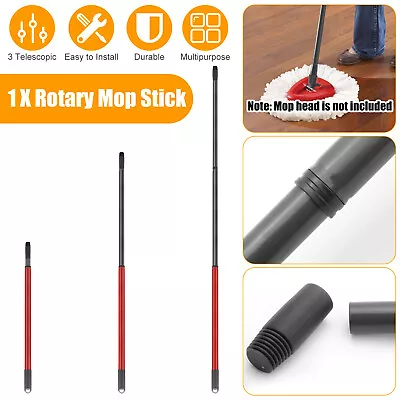 Spin Mop Pole Handle Replacement Cleaning Telescopic Stick For O-Cedar Easywring • $14.98