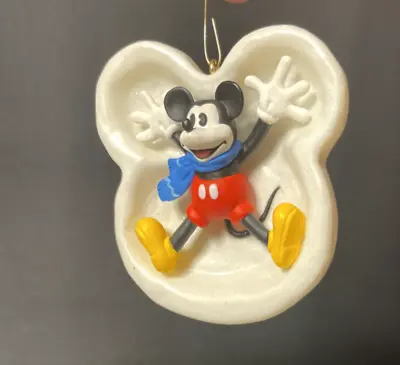Hallmark Keepsake Christmas Ornament 1997 COLLECTOR Mickey Mouse Snow Angel  • $7.50