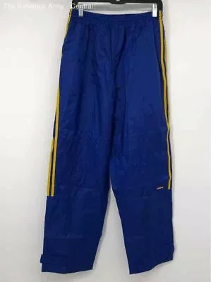 Adidas Mens Blue Yellow Elastic Waist Pull On Track Pants Size Large • $9.99