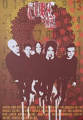 The Cure Australia Tour 2016 Rare Concert Poster Lithograph Robert Smith • $84.99