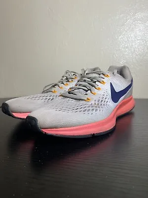 Size 10.5 - Mens Nike Air Zoom Pegasus 34 Moon Particle Blue Running Shoes  • $20