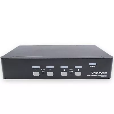 STARTECH.COM SV431DVIUA 4-Port VGA USB KVM Switch W/ Audio + USB 2.0 Hub • $8.99