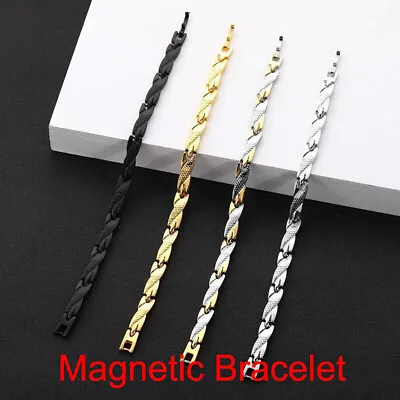 £4.49 • Buy Magnetic Bracelet Therapy Weight Loss Arthritis Health Pain Relief Mens Woman UK