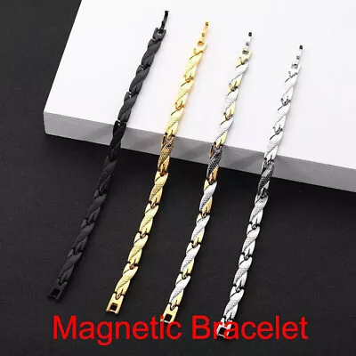 Magnetic Bracelet Therapy Weight Loss Arthritis Health Pain Relief Mens Woman UK • £4.49