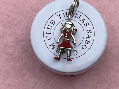 £37.50 • Buy Thomas Sabo Silver & Enamel Girl Charm With TS Charm Box