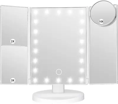 Makeup Mirror Vanity Mirror With Lights Bathroom Adjustable Brightness Mirrors  • $27.88