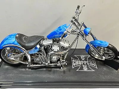 $199.85 • Buy West Coast Choppers Jesse James Blue Bike 1:5 Scale Motorcycle RARE Penny Saved