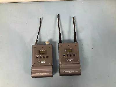 Sony Radio Mic Set. UHF Synthesized URX-P1 Tuner And UTX-B1 Transmitter • £50