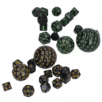 15pcs D3‑D100 Polyhedral Dice Set 3 Sides To 100 Sides Conjuring Dice Rollin DMQ • $25.70