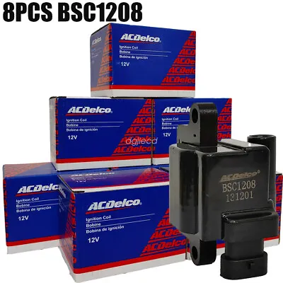 8PCS For GMC Sierra 2500 3500 5.3L 6.0L V8 BSC1208 OEM Ignition Coil AcDelco NEW • $125.99