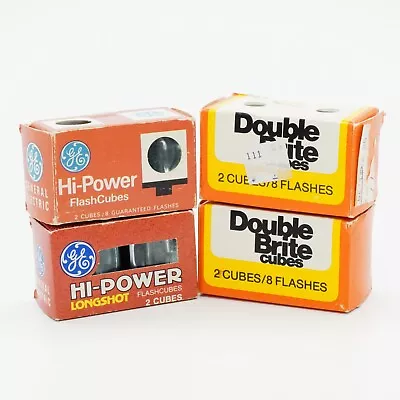 GE Hi-Power And Double Brite Flash Cubes (4 Each 8 Cubes Total) • $12.36