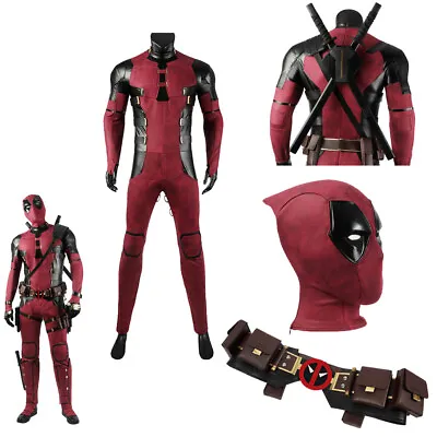 Deadpool 3 Costume Accessories Wade Wilson Cosplay Outfit Newest Red Mask Belt • $70.20