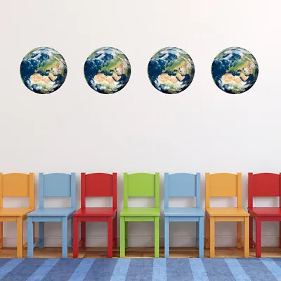 World Globe Earth Map Wall Sticker Pack WS-45672_MP • £4.98