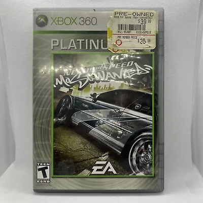 Need For Speed: Most Wanted Platinum Hits (Xbox 360 2005) CIB Tested & Works • $36