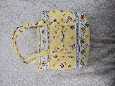 Vera Bradley Yellow Floral Bag Tote Over The Shoulder  • $13.99