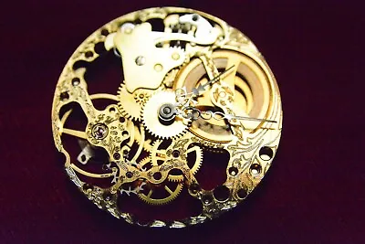 Original UNITAS 6497 Skeleton 17 Jewels Swiss Watch Movement Incabloc Gold • $199.99