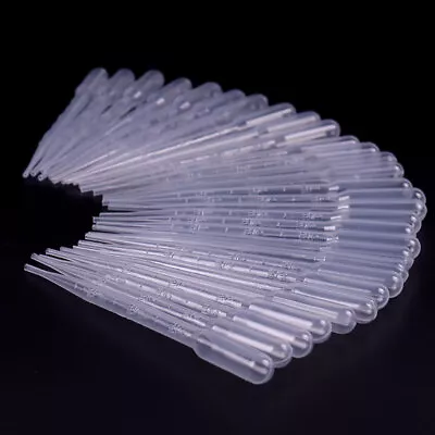 200Pc 3ml Disposable Plastic Eye Dropper Set Transfer Lab Graduated Pipettes USA • $11.79