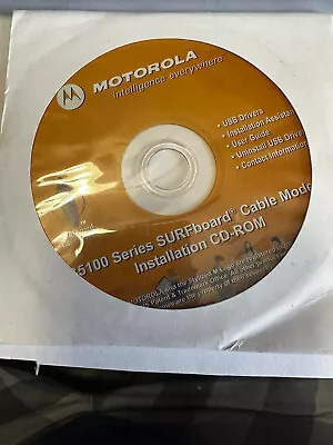 Motorola SB5100 Series SURFboard Cable Modem Installation CD • $3.50