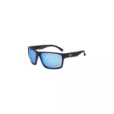 NIB Mormaii Carmel Black Matte Sunglasses Blue Mirrored Lens Fashion Wearing • $190