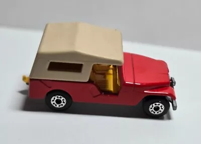 Vintage Matchbox Jeep CJ6 Car N.53 1977 Red Beige Made In England • $7.99