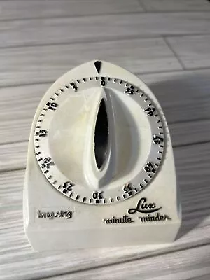 Vintage Lux Minute Minder Kitchen Timer Long Ring. Works Tested. • $15.75