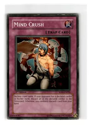 Yu-Gi-Oh! Mind Crush Common SOD-EN056 Heavily Played 1st Edition • $2.19
