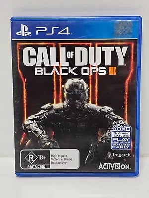 Call Of Duty Black Ops 3 III - Sony PlayStation 4 PS4 Game VGC + Free Postage • $19.95