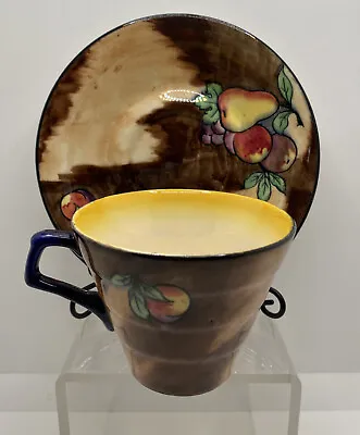 H & K TUNSTALL Tea Cup & Saucer Fruit Pattern Vintage • $18