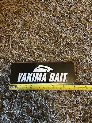 Yakima Bait Black White Logo Sticker Decal Fish Roof Rack Bike Ski Skiing Kayak • $5.99